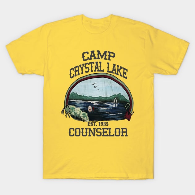 Camp Crystal Lake Counselor T-Shirt by CreatingChaos